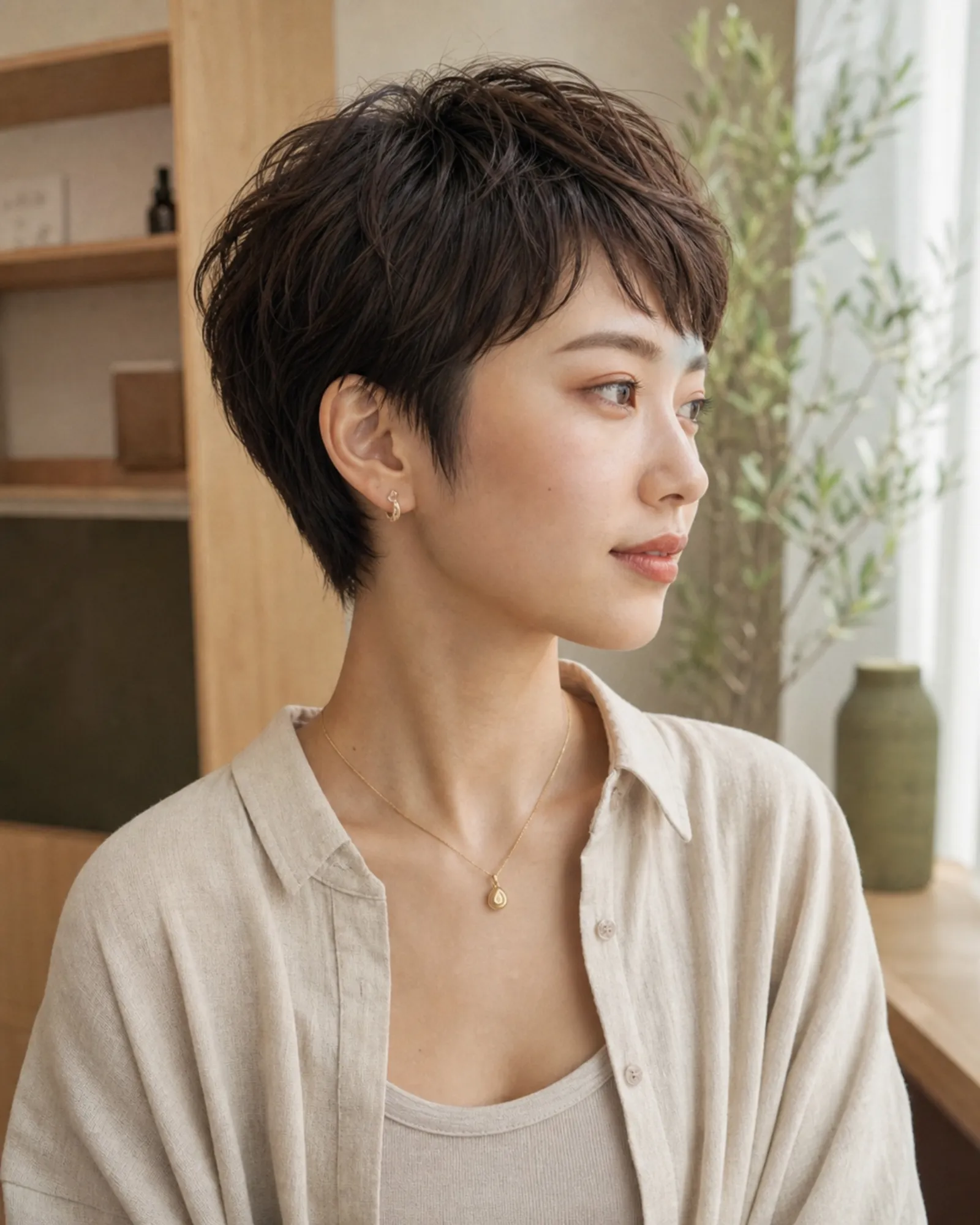 ショート 耳かけのアレンジ
